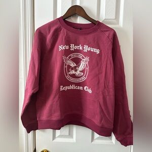 New York Young Republican Club Maroon Sweatshirt
